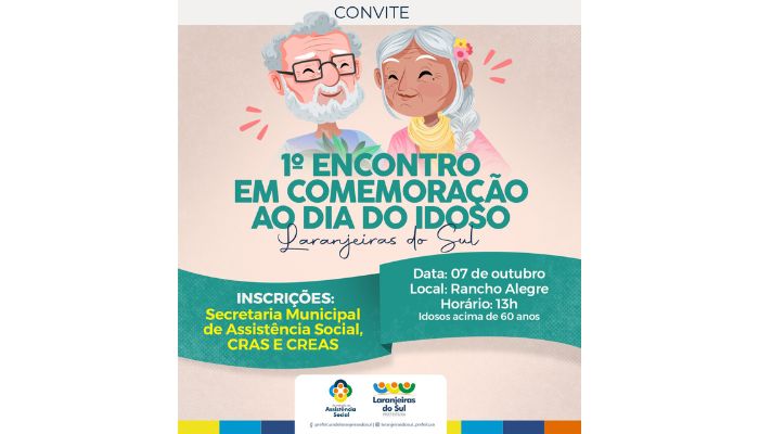 Laranjeiras - Assistência Social realiza encontro para celebrar o Dia Internacional do Idoso